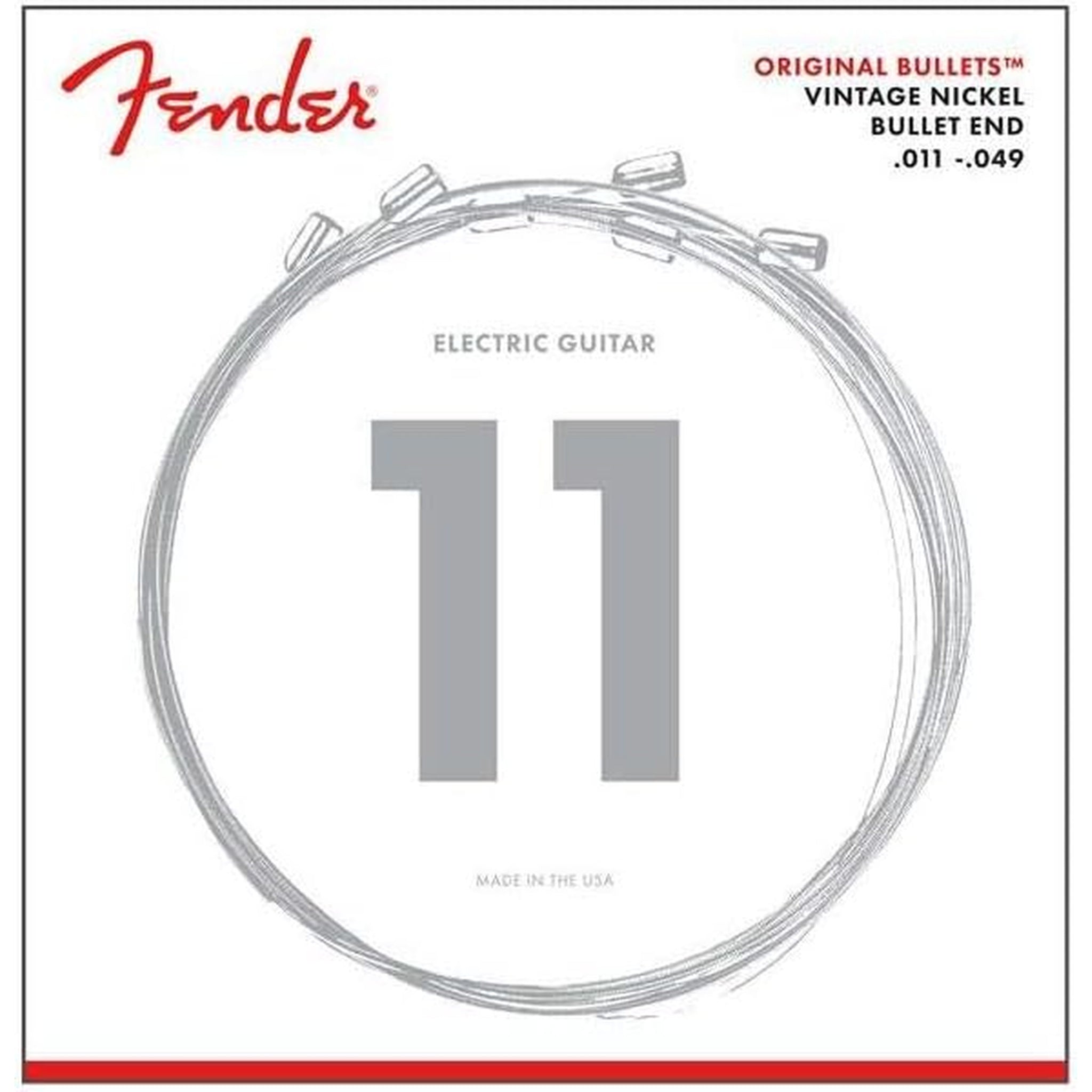 Fender Original Bullet 3150 Electric Guitar Strings Nickel Bullet End 011-049
