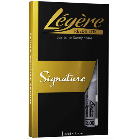 Legere Baritone Saxophone Reed, Signature, Strength 2.00