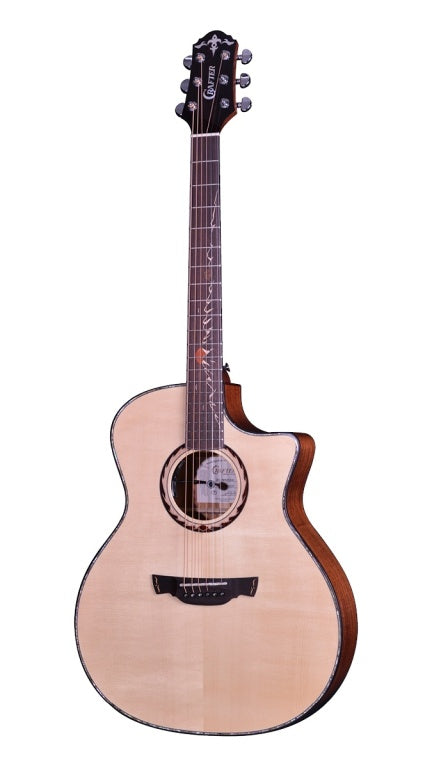 Crafter Anniversary Series, Mahogany Grand Audit Acoustic-Electric Guitar Spruce