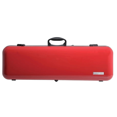 GEWA Violin Case, Air 2.1, Oblong, 4/4, Red/Black, High Gloss, w/Subway Handle