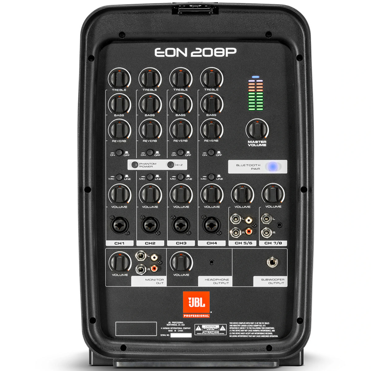JBL EON208P Packaged 8" 2-Way PA with Powered 8-Channel Mixer and Bluetooth