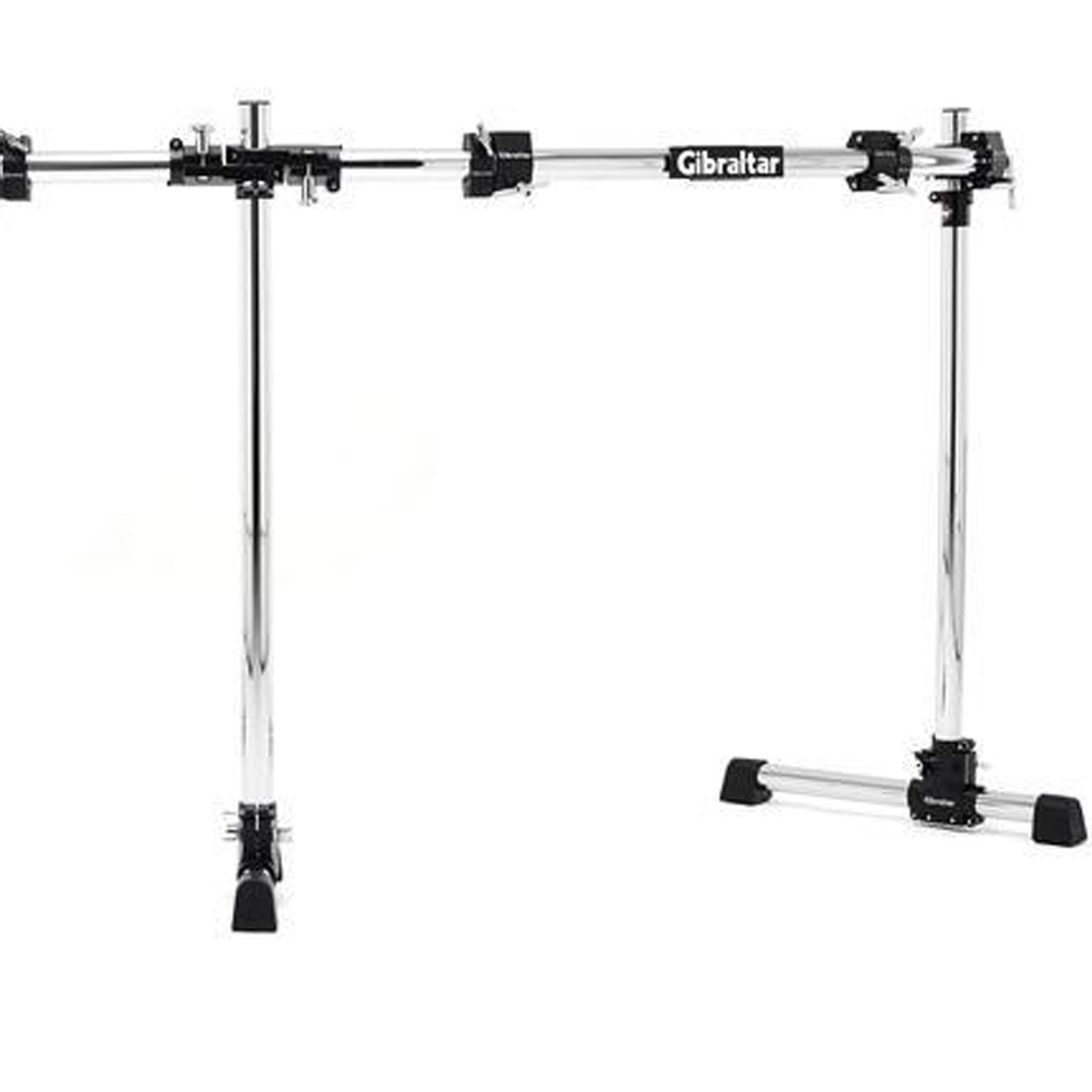 Gibraltar Road Series Curved Double Bass Drum Rack System with Black RS Clamps