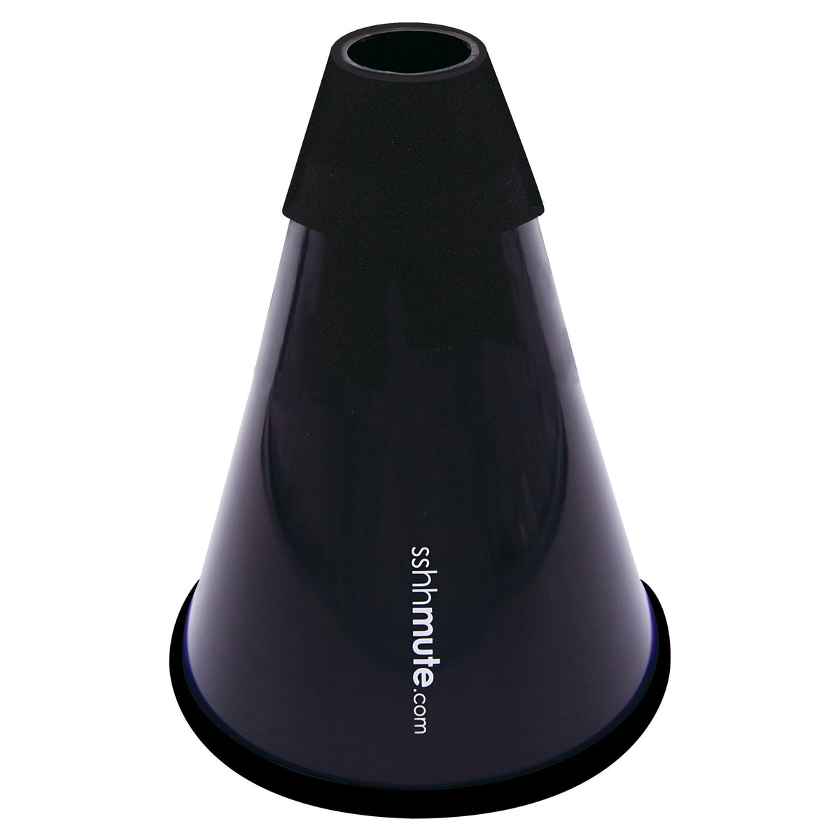 SSHHMUTE Large Bell Flugelhorn Practice Mute Black