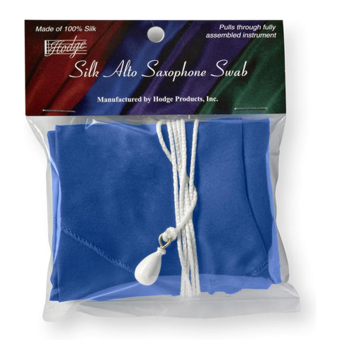 Hodge Silk Swab, Alto Saxophone, Blue