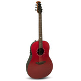 Ovation Ultra E-Acoustic Guitar 1516VRM Mid/Non-Cutaway, Vampira Red