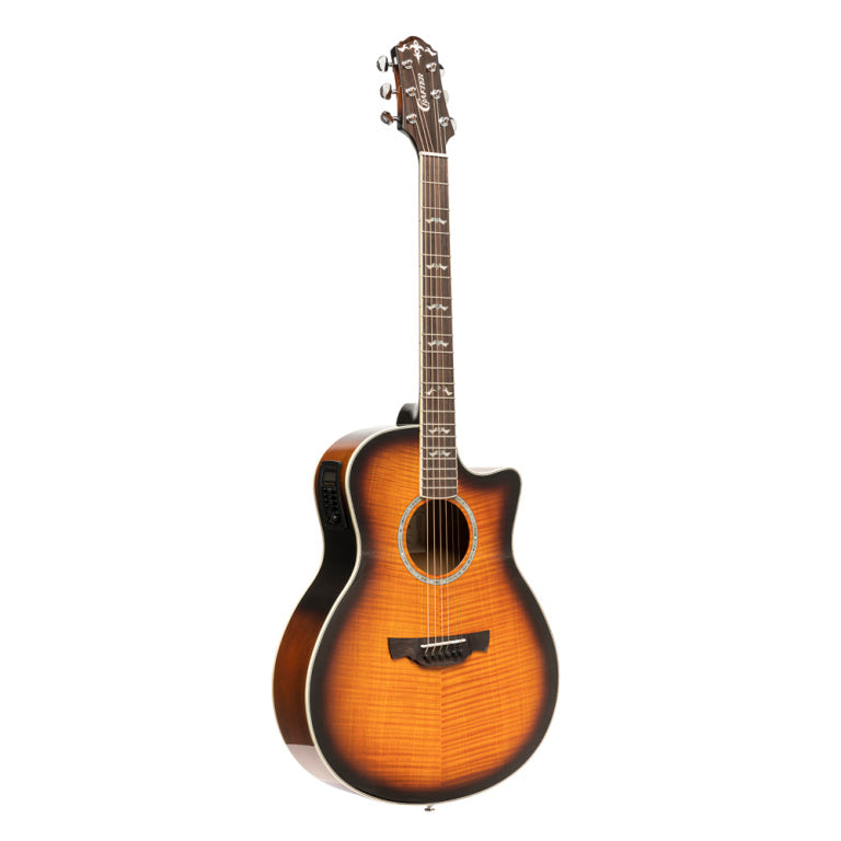 Crafter Noble Series, Small Jumbo Acoustic-Electric Guitar With Solid Maple Top