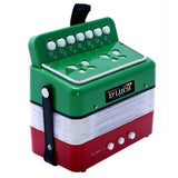 D'Luca Kids Series Button Accordion, Mexican Flag
