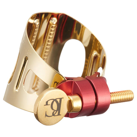 BG Duo 24K Gold Plated Ligature for Alto Saxophone & Bb Clarinet with Cap, LD1