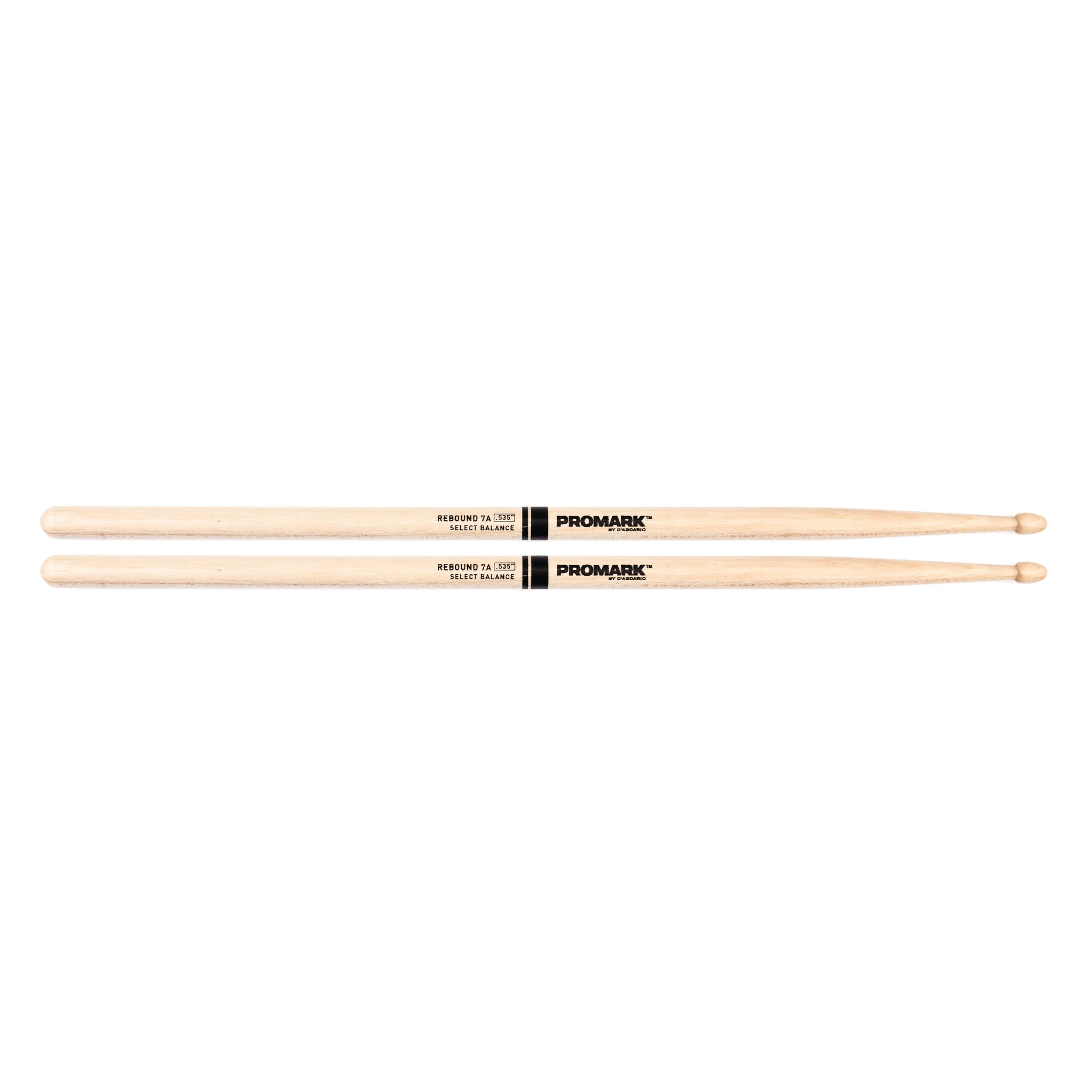 Promark American Hickory Rebound 7A .535" Acorn Wood Drum Sticks
