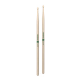 ProMark Rebound 7A Raw Hickory Drumsticks, Acorn Wood Tip