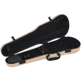 GEWA Violin Case, Air 1.7, Shaped, 4/4, Beige/Black, High Gloss, w/Subway Handle