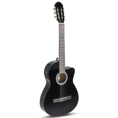 GEWA Basic Plus E-Acoustic Classical Guitar 4/4 Black Spruce