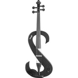 Stagg 4/4 Electric Viola Set With S-shaped Black, Soft Case And Headphones