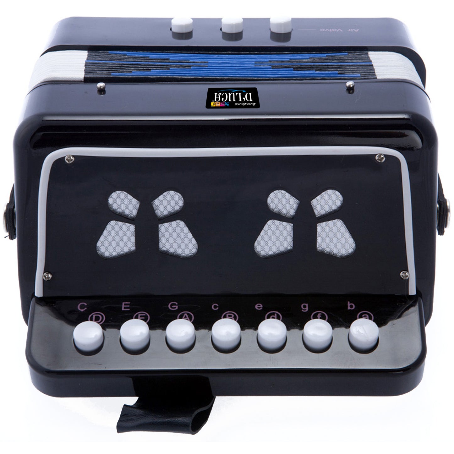 D'Luca Kids Series Button Accordion, Black