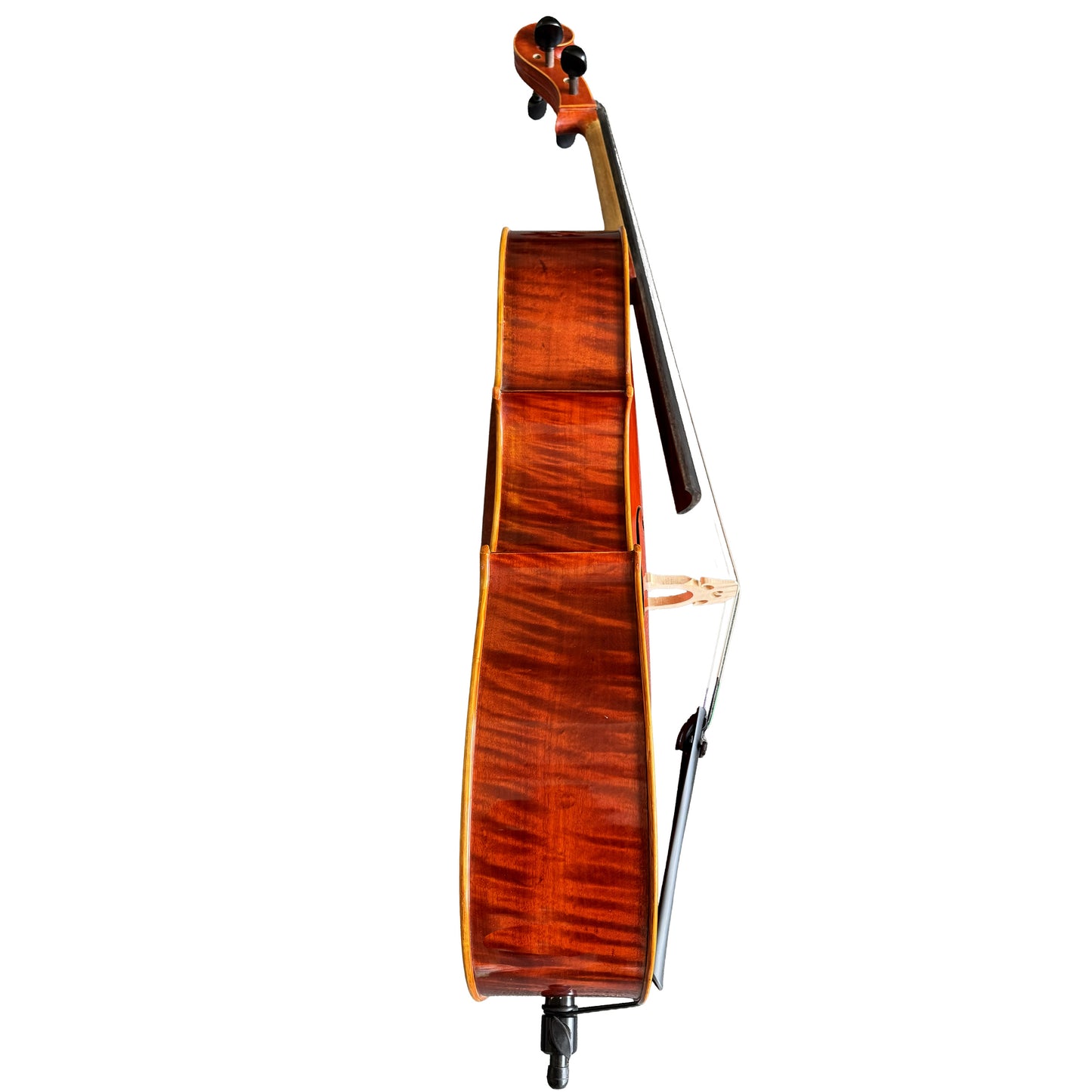 D’Luca Tonmeister 400 Ebony Fitted Cello Outfit 1/8 Size with Bow and Gig Bag