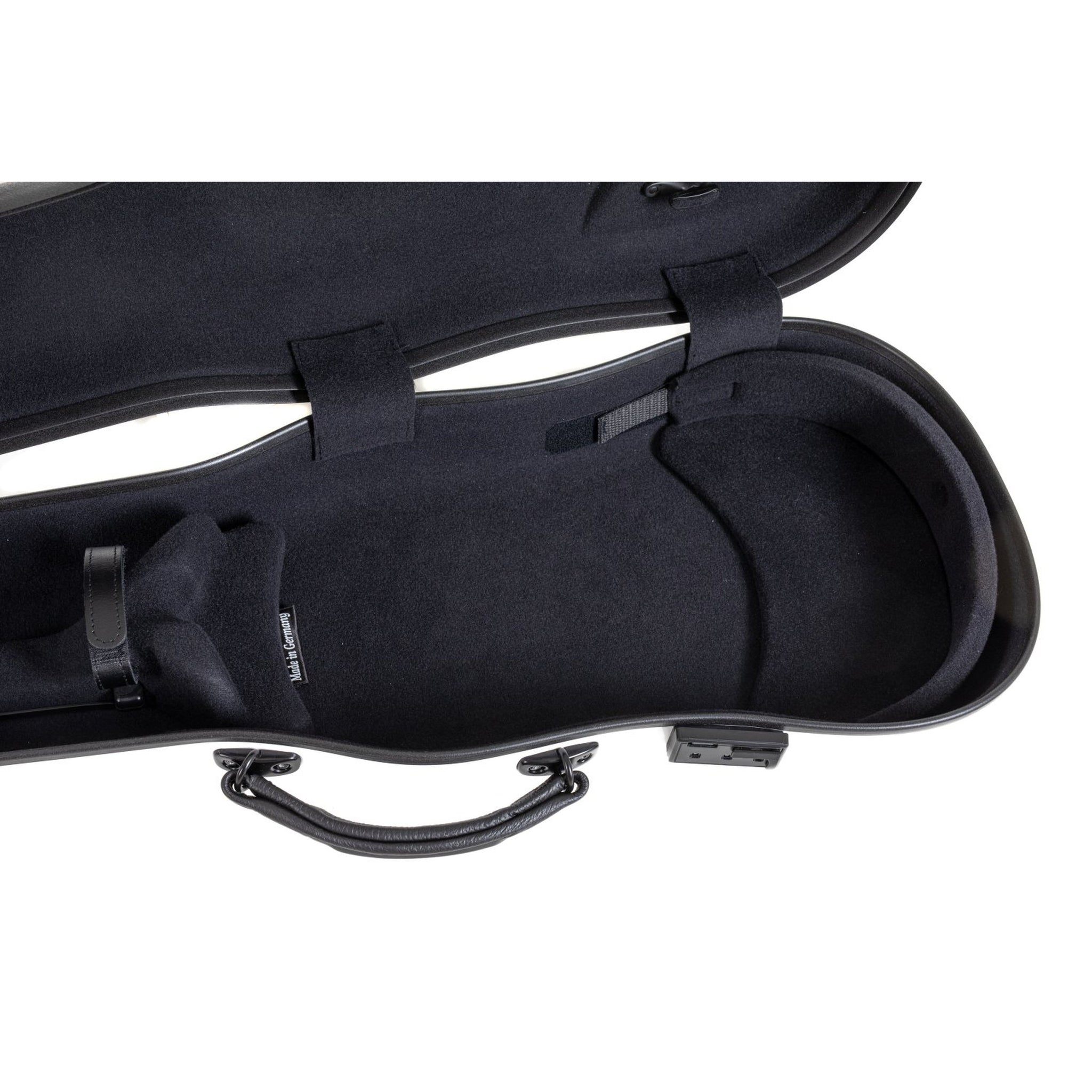 GEWA Viola Case, Air 2.0, Shaped, White/Black, High Gloss w/Subway Handle