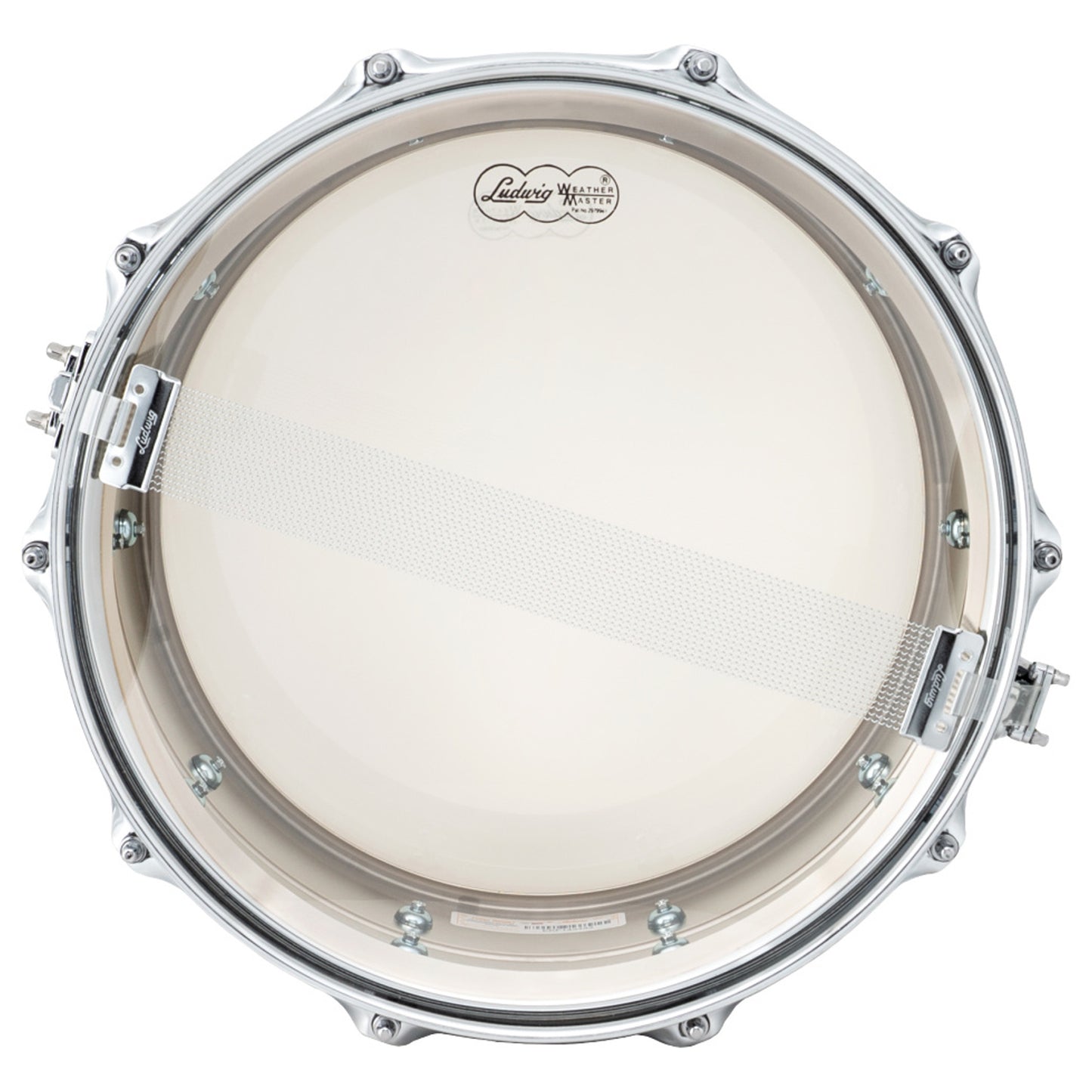 Ludwig LB402B Supraphonic 6.5x14 Chrome Over Brass Smooth Shell, Imperial Lugs Snare Drum