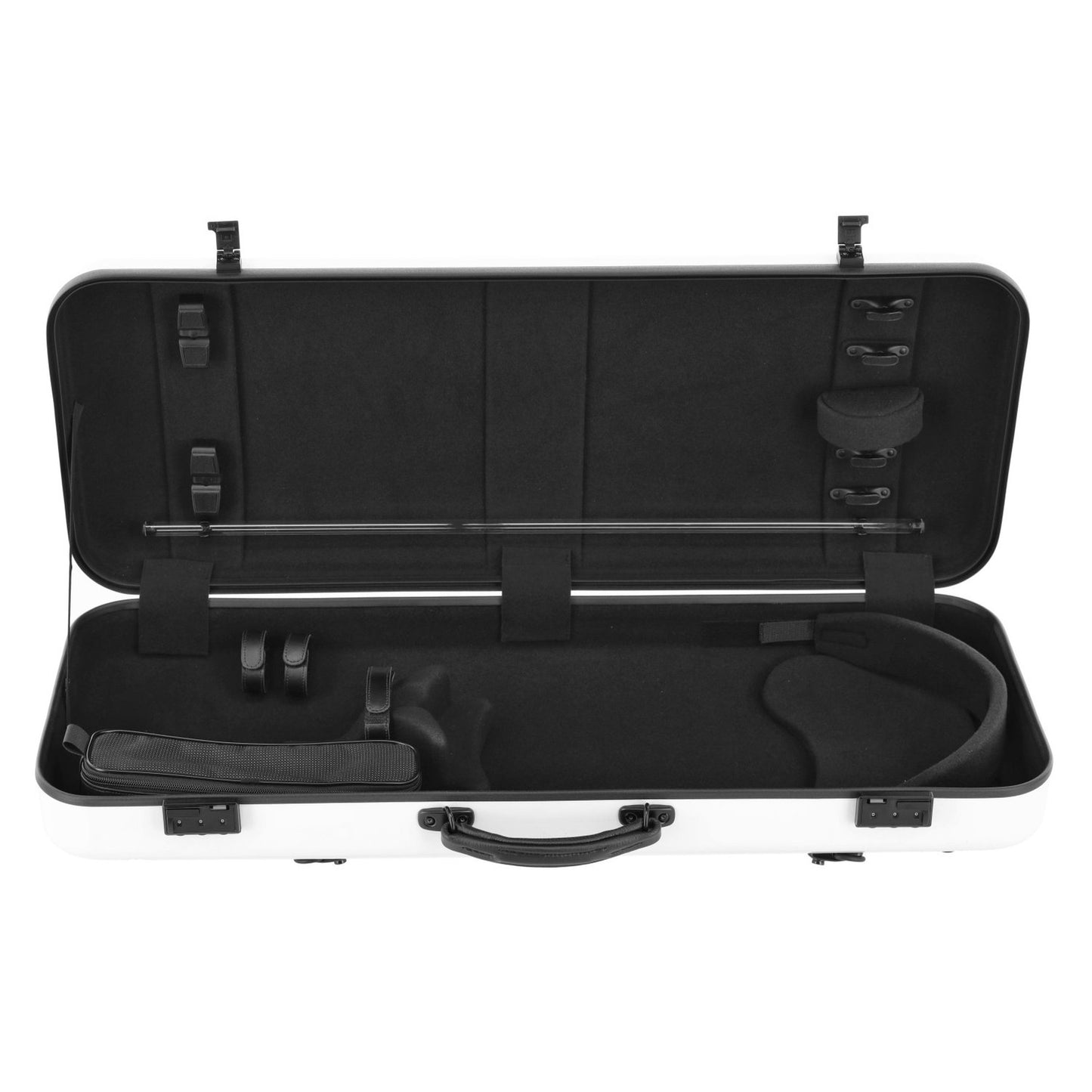 GEWA Viola Case, Air 2.8, Oblong, White/Black, High Gloss