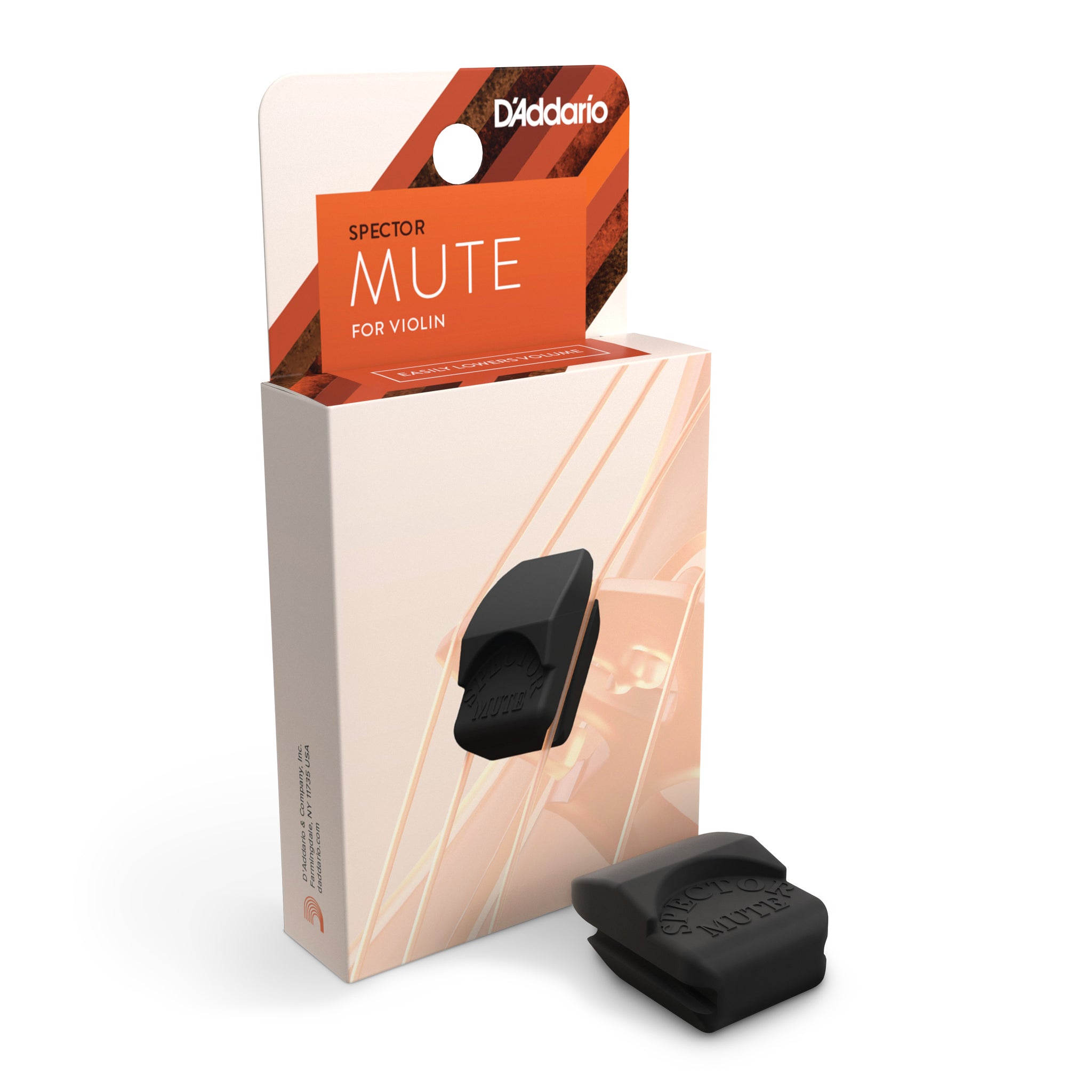 D'Addario Spector Violin Mute – Black, Bulk 10
