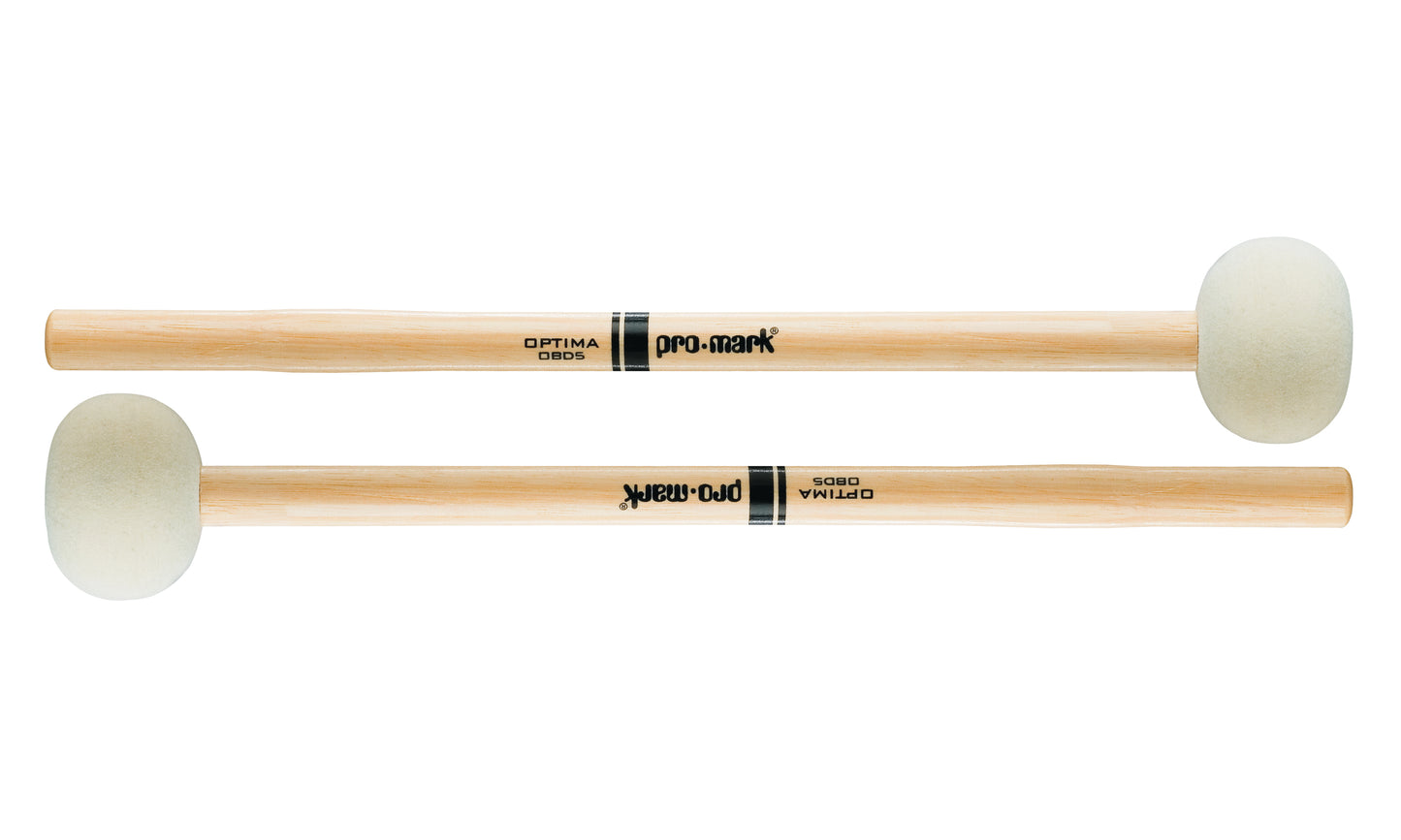 Promark Optima Marching Bass - Felt #5 Drum Mallets