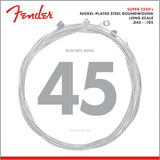 Fender 7250 Bass Strings, Nickel Plated Steel Roundwound, Long Scale, .045-.105