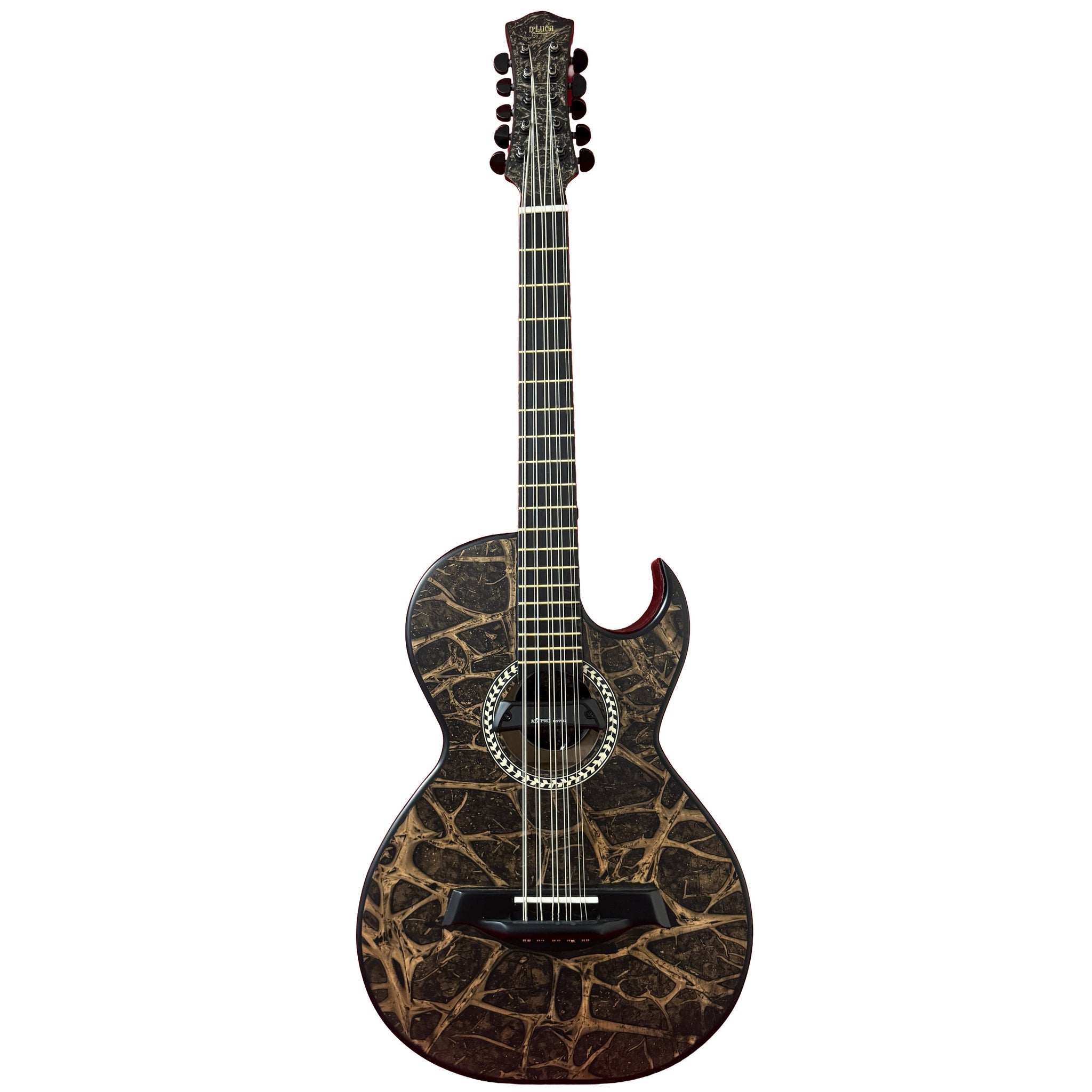 D'Luca Artisan Acoustic Electric Bajo Quinto, Bronze