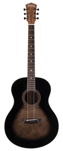 Washburn Novo S9 Bella Tono Studio Acoustic Guitar. Charcoal Burst