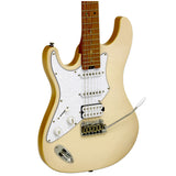 Aria Fullerton Electric Guitar Marble White