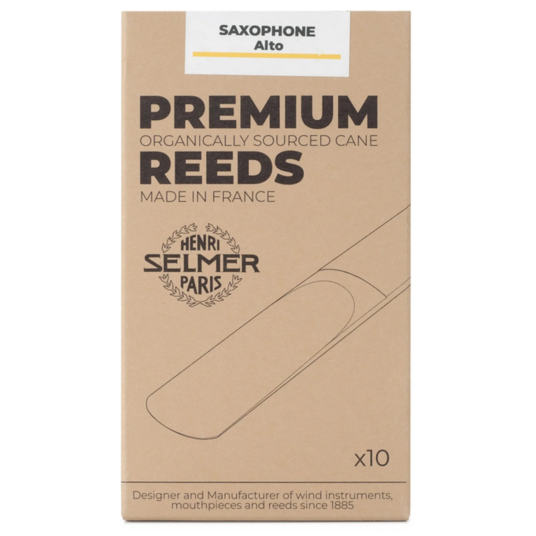 Selmer Paris Alto Sax Reed Box of 10 Size 3.25