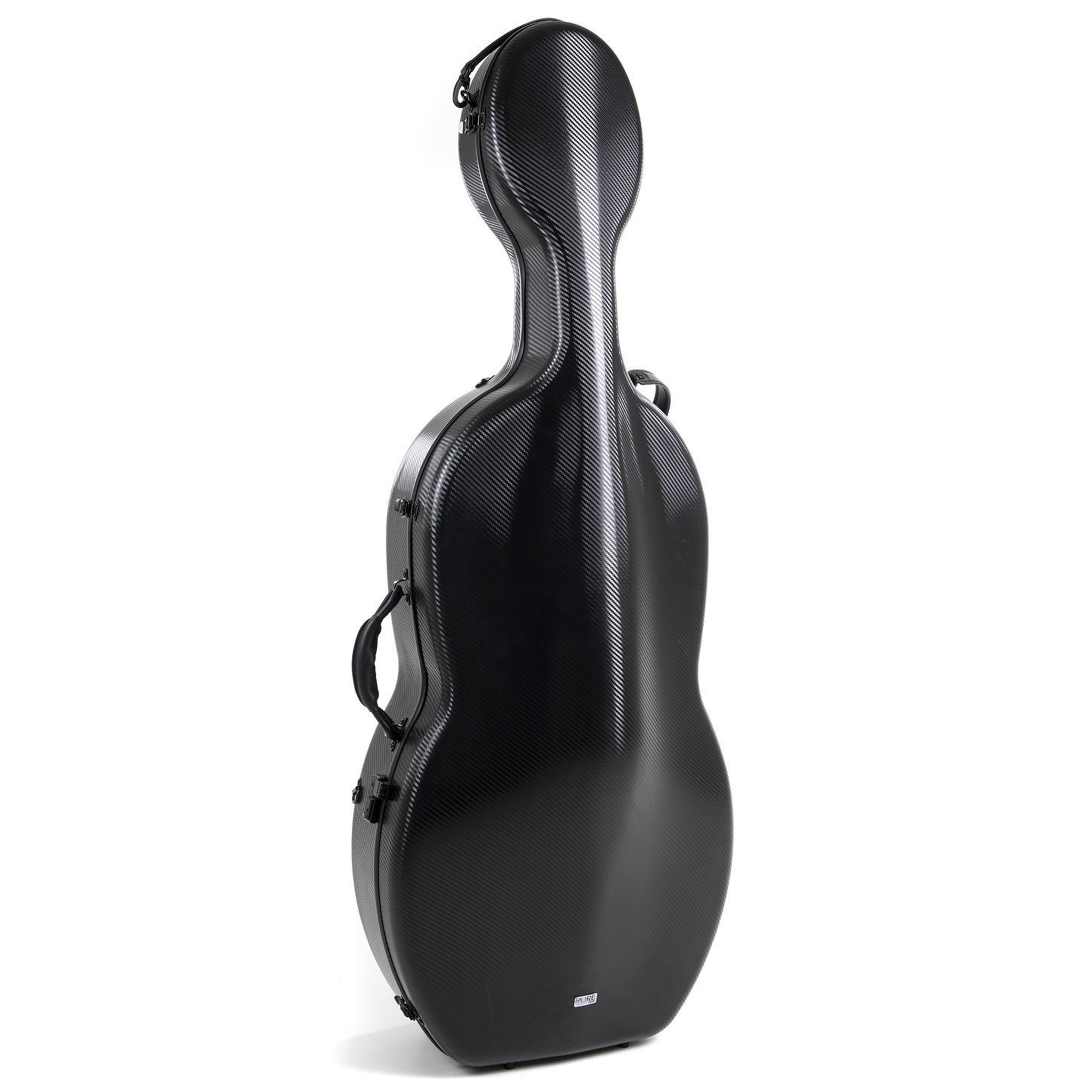 PURE by GEWA Cello Case, Polycarbonate 4.8, Black, w/Wheels