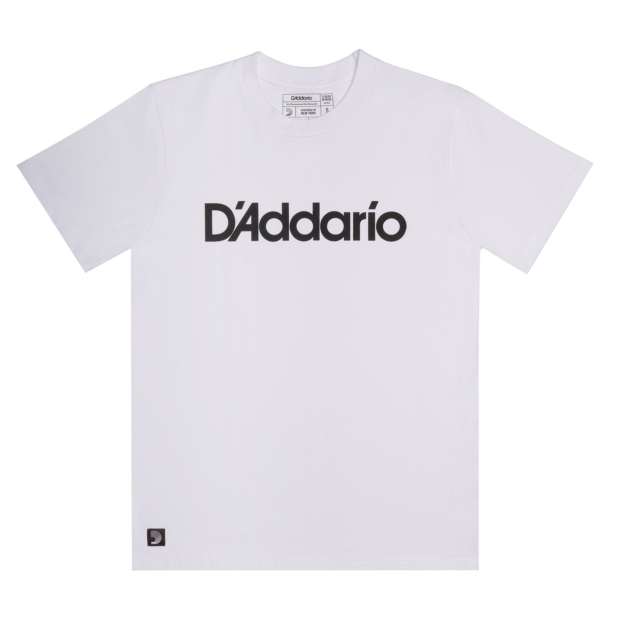 D'Addario Logo T-Shirt, White, L