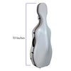 D’Luca Carbon Fiber Cello Case 4/4 Full Size White