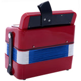 D'Luca Kids Series Button Accordion, Red