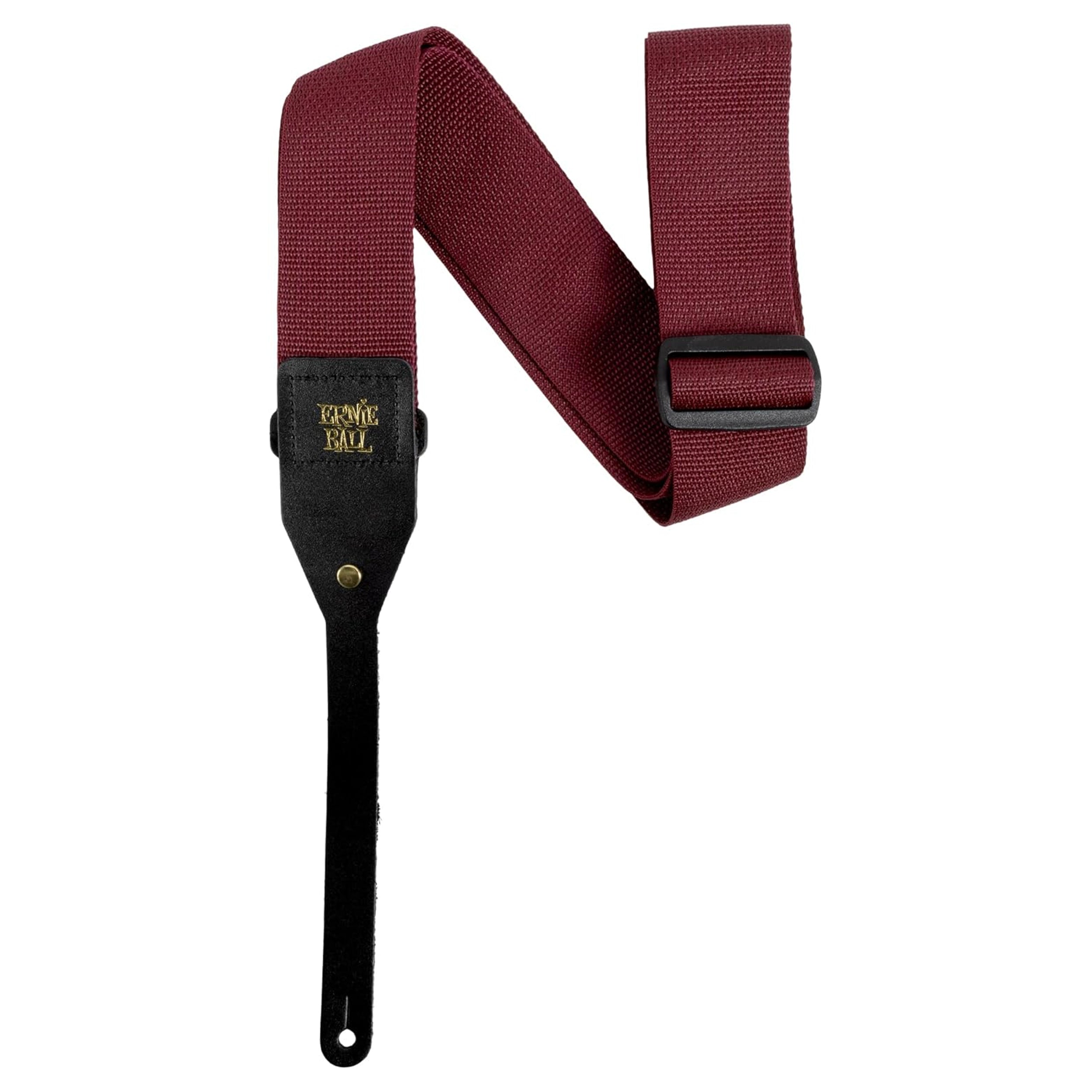 Ernie Ball Polypro Acoustic Guitar Strap - Burgundy