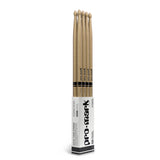 ProMark Classic Forward 5B Hickory Drumsticks, Oval Wood Tip, 4-Pack