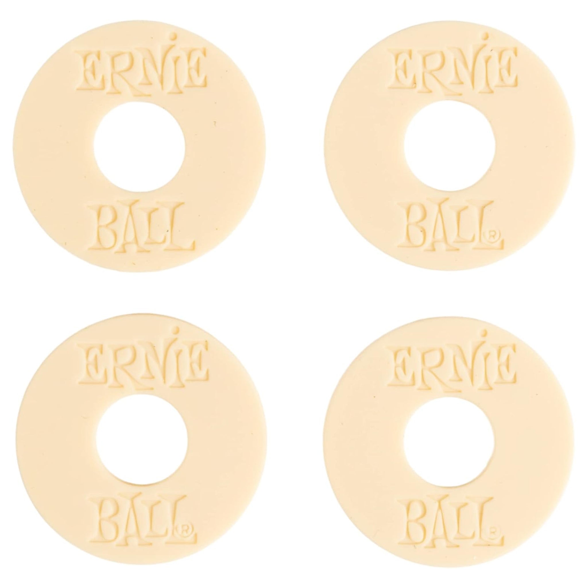 Ernie Ball Strap Blocks - Cream - 4 Pack