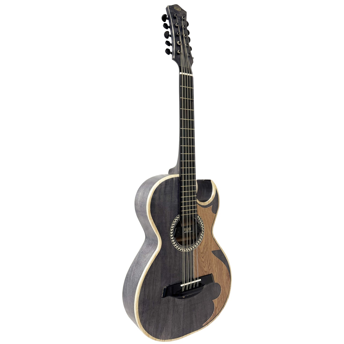D'Luca Artisan Acoustic Electric Bajo Quinto, Ash