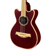 D'Luca Artisan Acoustic Electric Bajo Quinto, Ruby