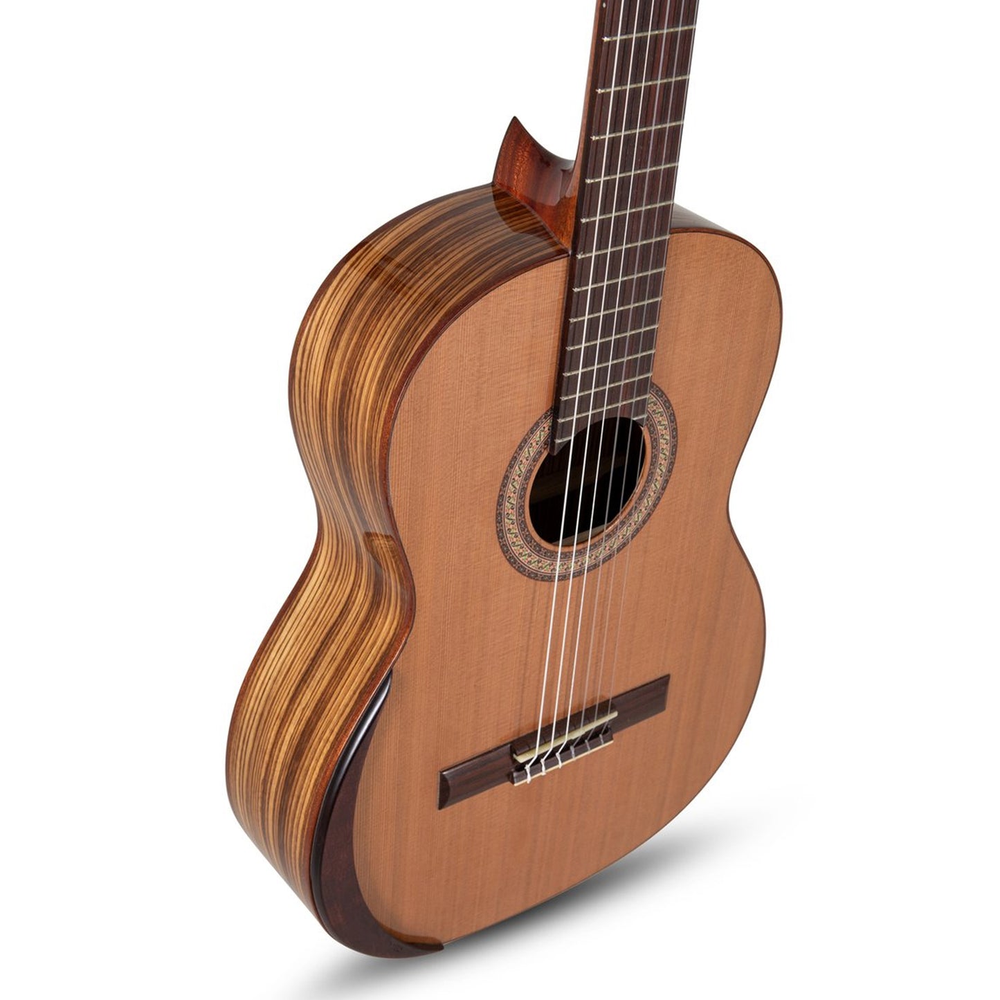 Manuel Rodriguez Classical Guitar Academia 40-C Cedar/Zebrano 4/4, Gloss Armrest