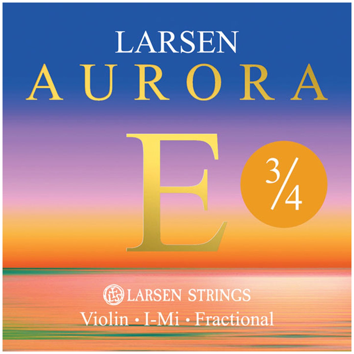 Larsen Aurora, Violin E String, (Carbon Steel), Ball, 3/4, Medium