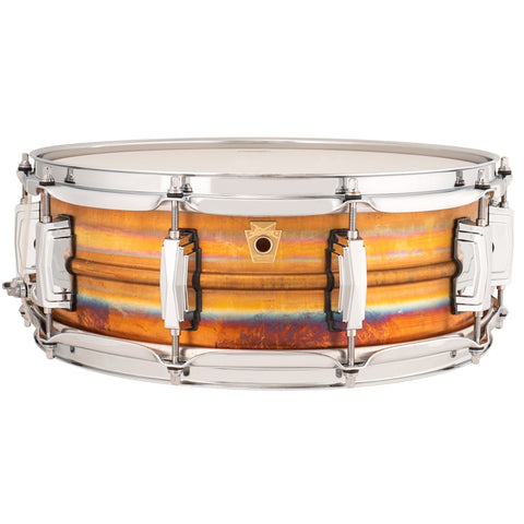 Ludwig LB550R Bronze Phonic 5x14 "RAW" Natural Patina Shell, Imperial Lugs Snare Drum
