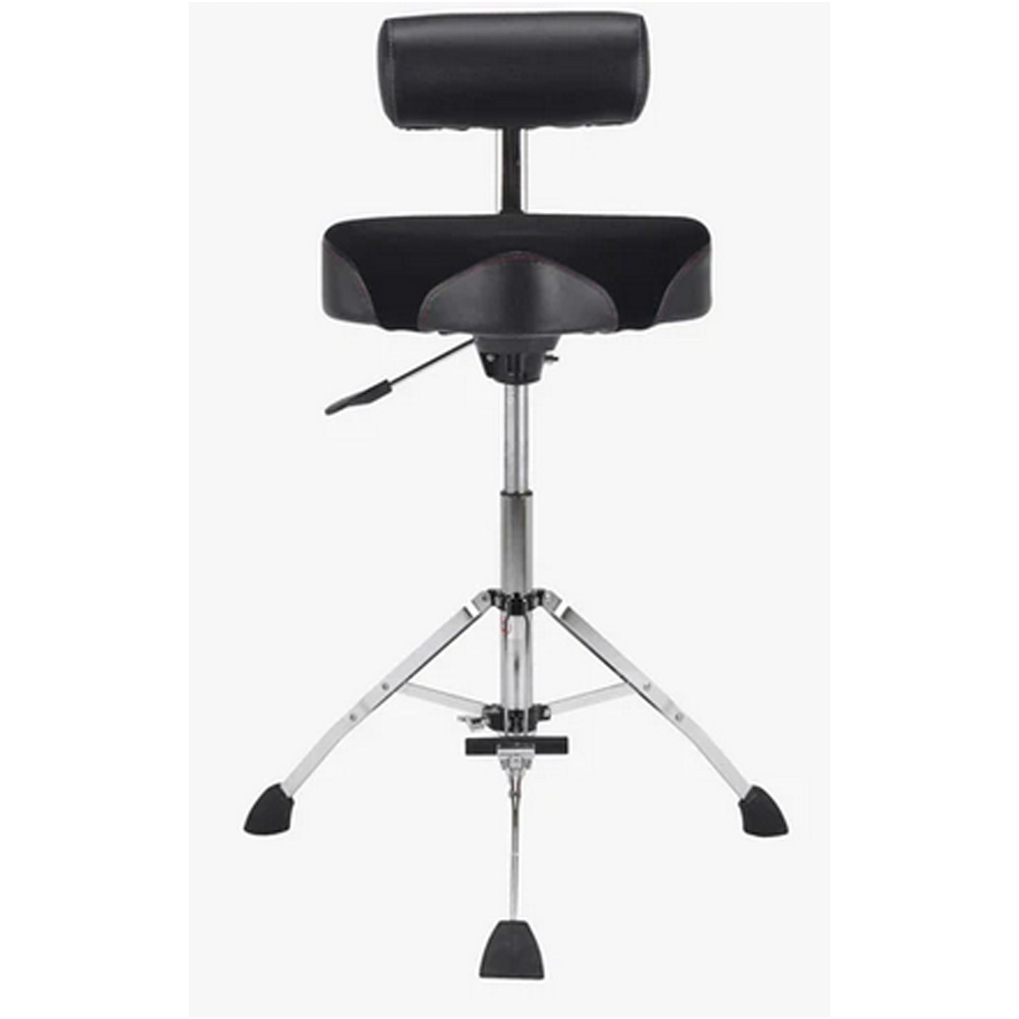 Gibraltar 17" Tall Hydraulic Saddle Drum Throne with Backrest and Footrest