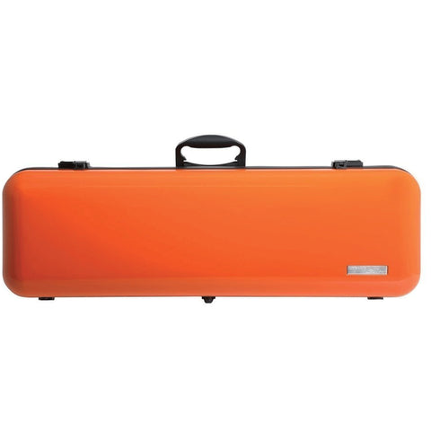 GEWA Violin Case, Air 2.1, Oblong, 4/4, Orange/Black, High Gloss w/Subway Handle