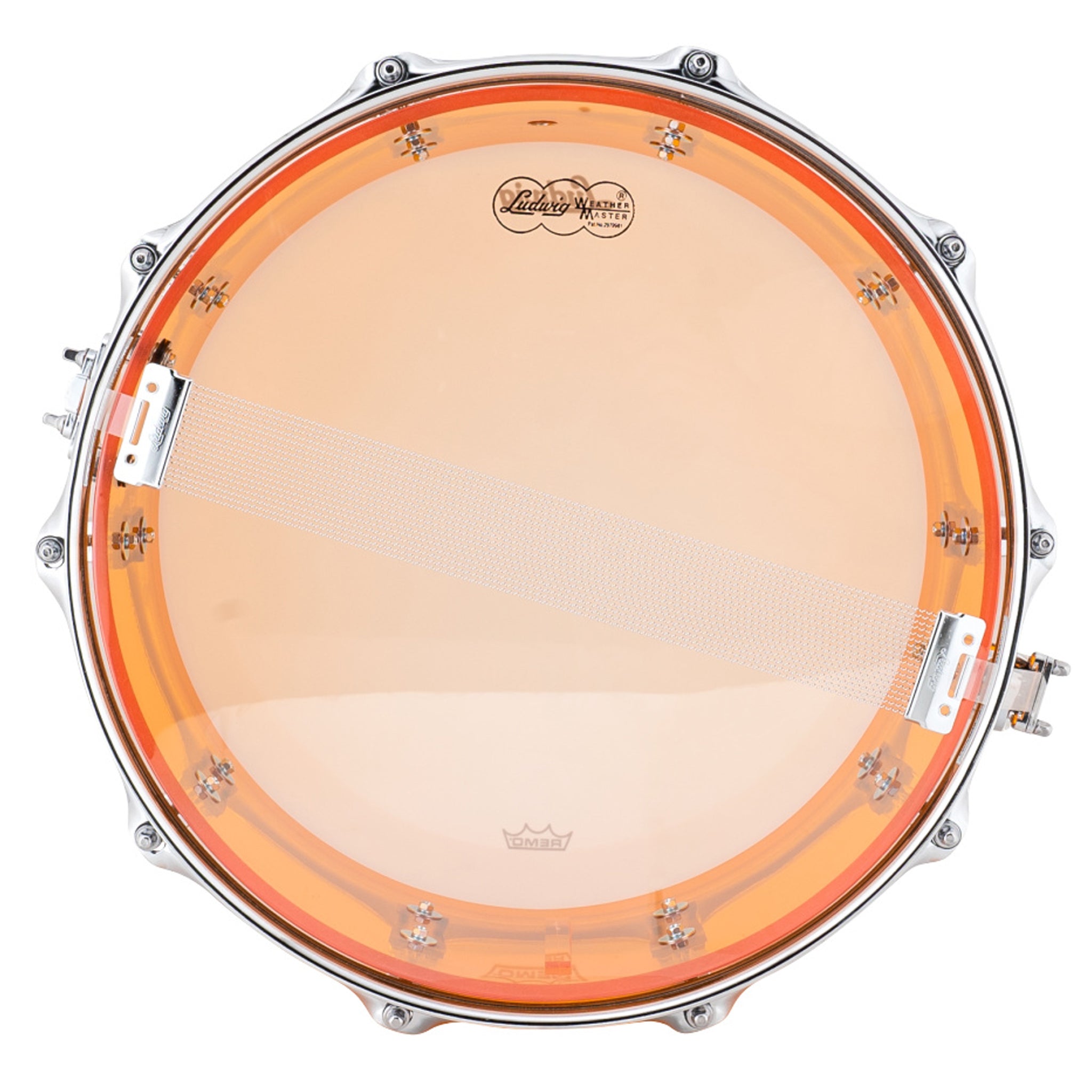 Ludwig Vistalite 6.5 x 14 Snare Drum Amber