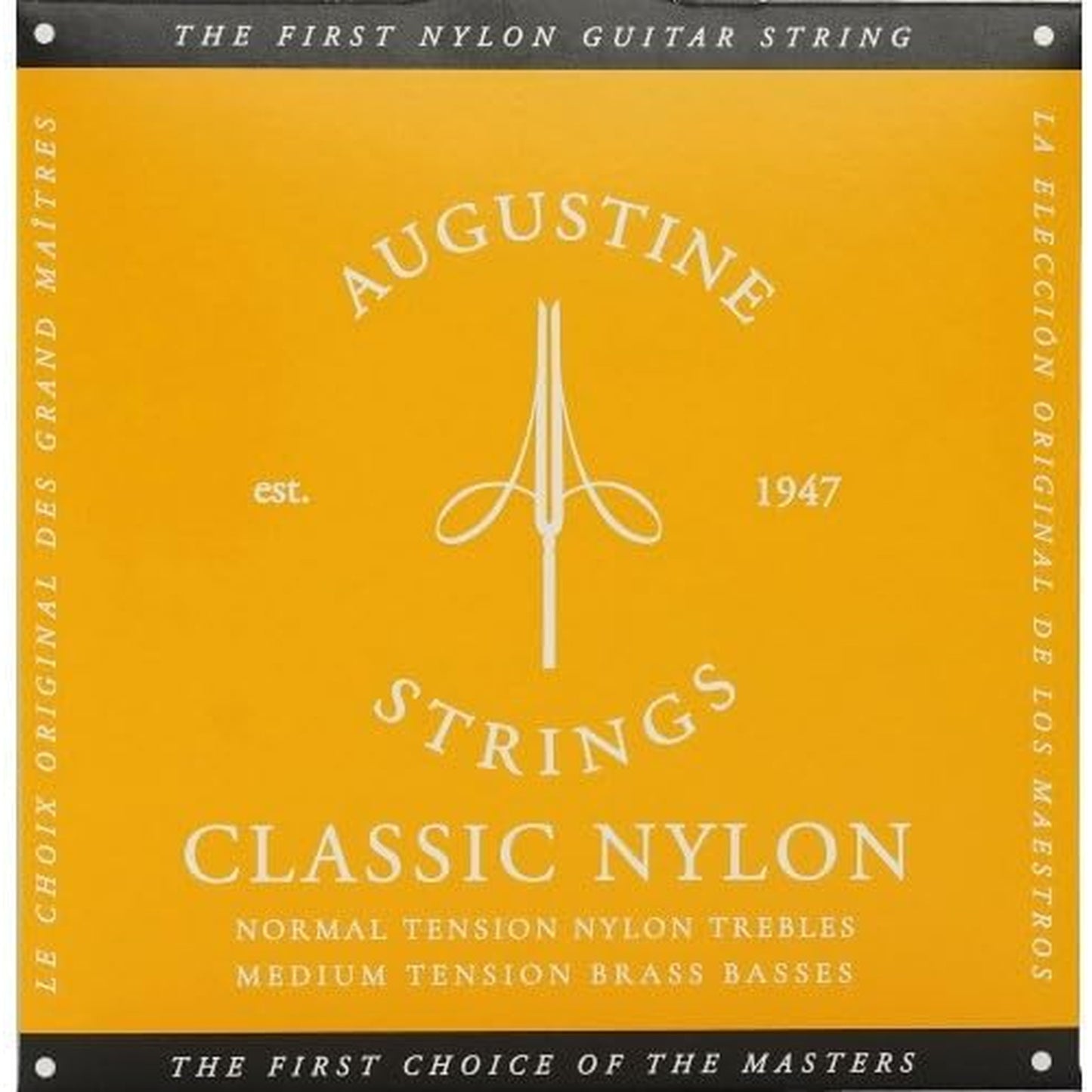Augustine Nylon Guitar String, Classic Gold Label Set