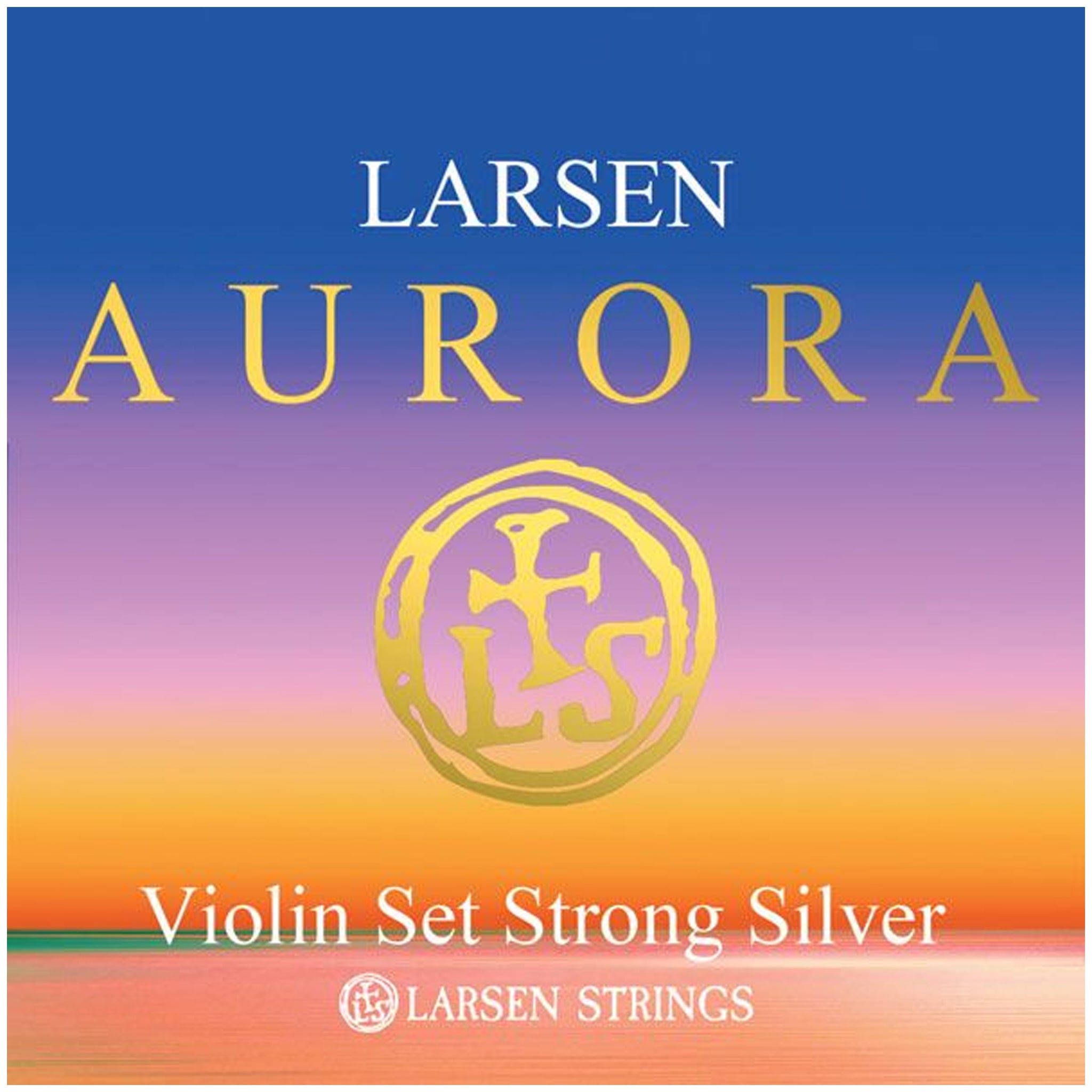 Larsen Aurora, Violin String Set, (w/Silver D), 4/4, Strong