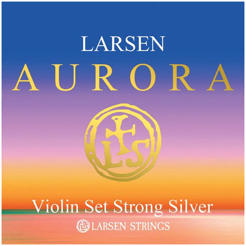 Larsen Aurora, Violin String Set, (w/Silver D), 4/4, Strong