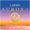 Larsen Aurora, Violin String Set, (w/Silver D), 4/4, Strong