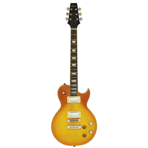 Aria Pro II Elec Guitar Tribute Aged Lemon Drop