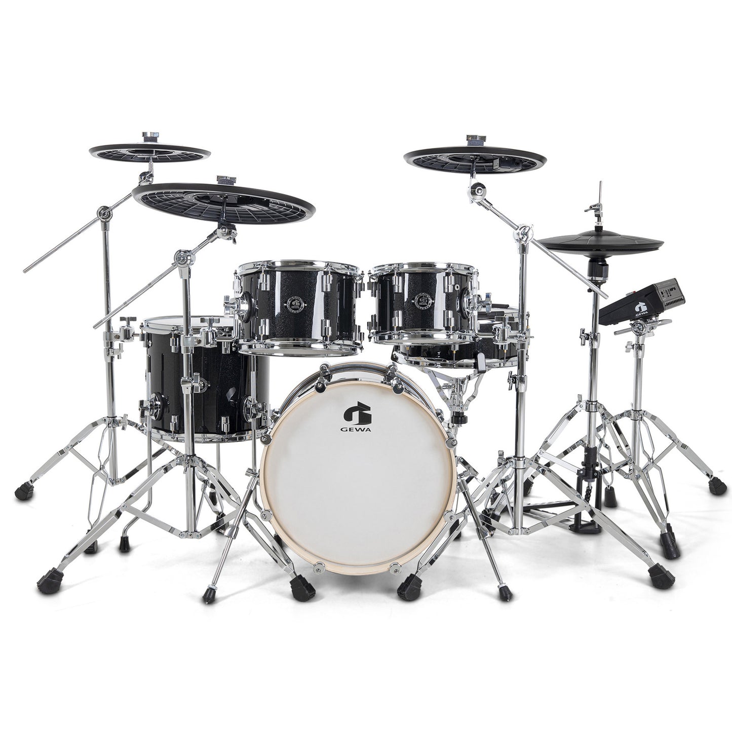 GEWA GD803.605 E-Drum Set G3 Pro 5 Electronic Drum Set Black Sparkle